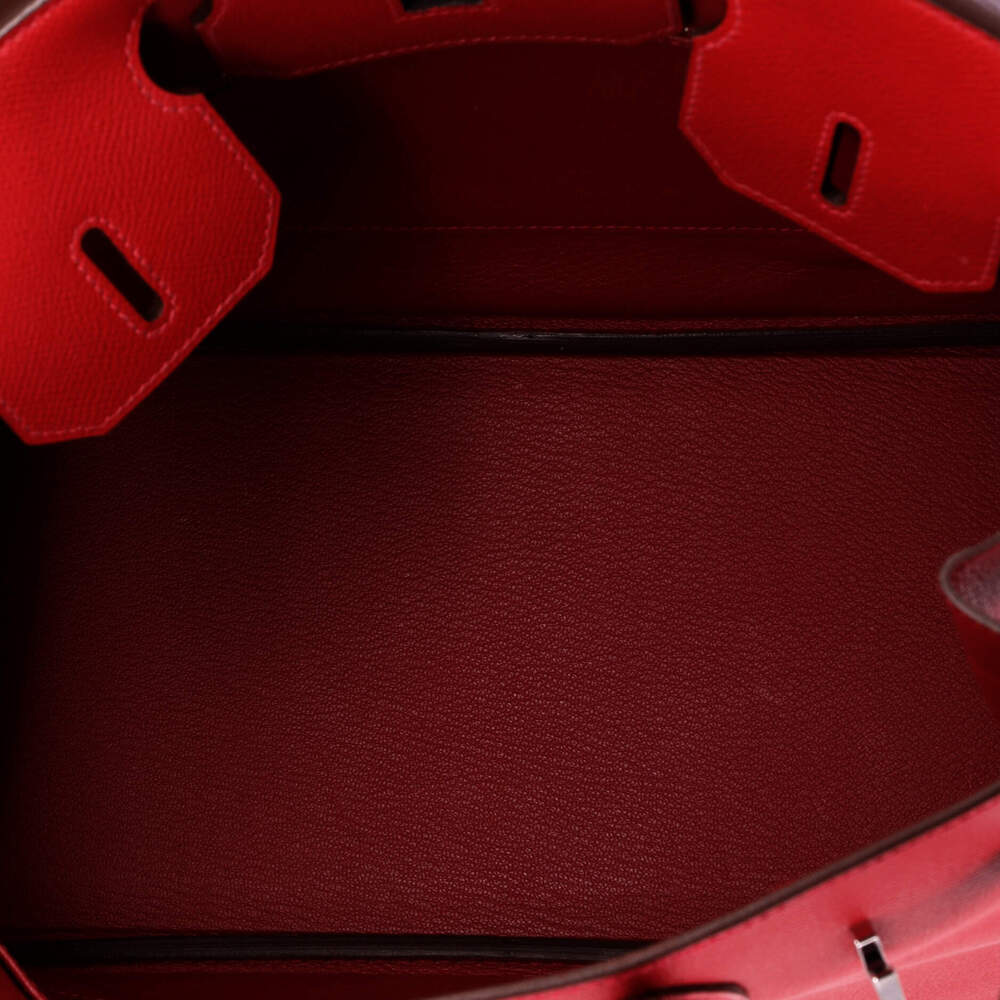 Hermes Birkin 30 Red Epsom with Palladium Hardware - Picture 5 of 8